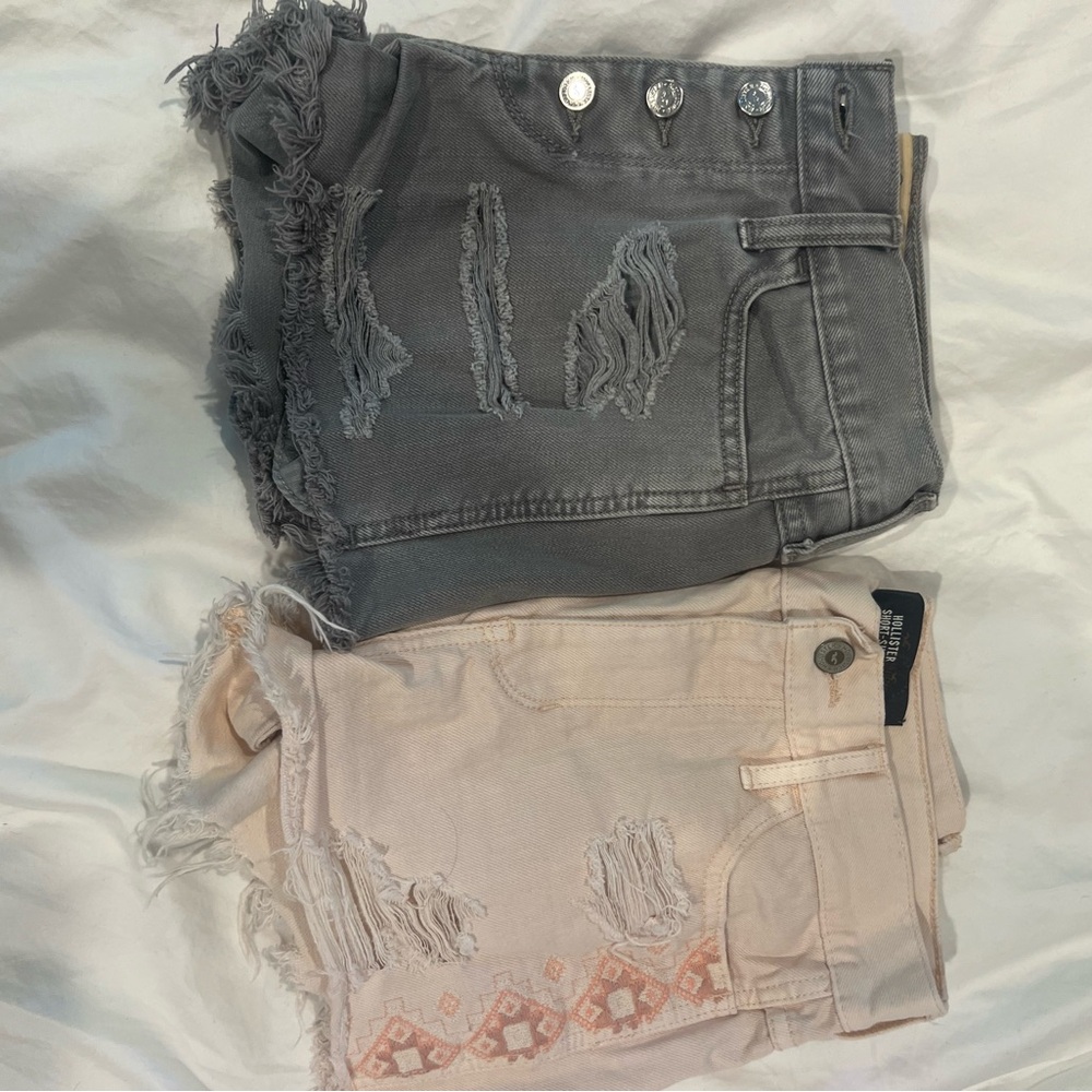 Bundle of hollister high rise short shorts